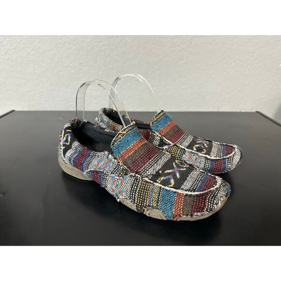 Roper Southwestern Liza Driving Moccasin Women 8.5 Aztec Country Cowgirl Western - Picture 1 of 10